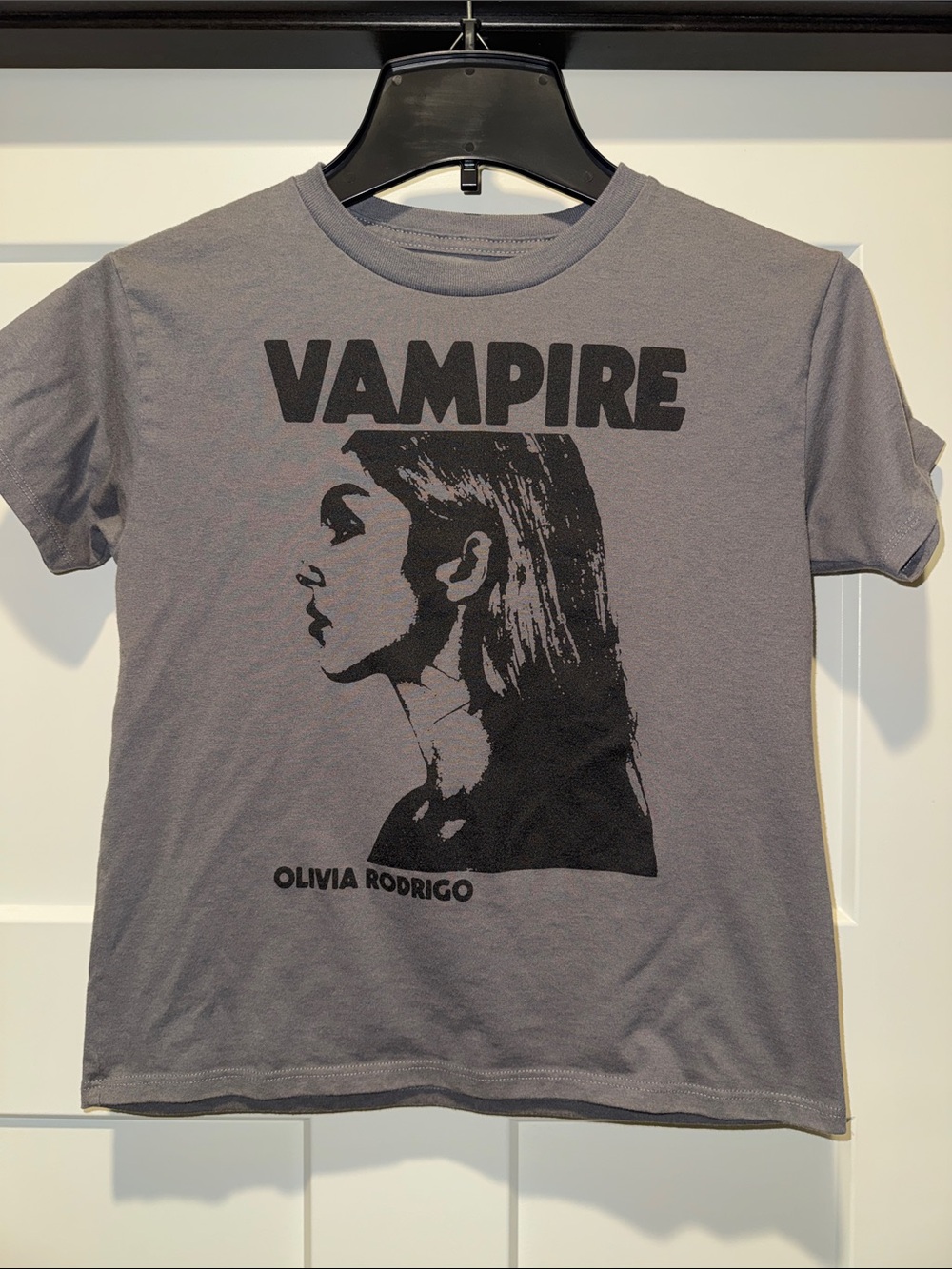 OP Gray Graphic Band Tee with Black Print